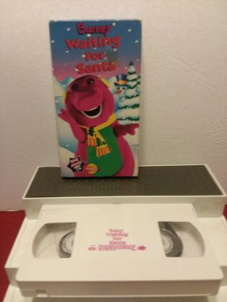 1992 Vintage Vhs Barney Waiting For Santa