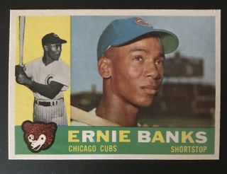 1960 Topps Ernie Banks Chicago Cubs 10 Exmint - Nrmint