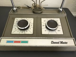 Vintage Channel Master Rabbit Ears With Vhf & Uhf Antennas
