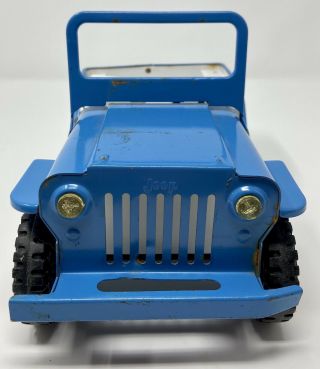 Vintage Tonka Light Blue Jeep - Made In USA 2