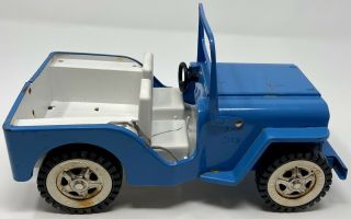 Vintage Tonka Light Blue Jeep - Made In USA 3
