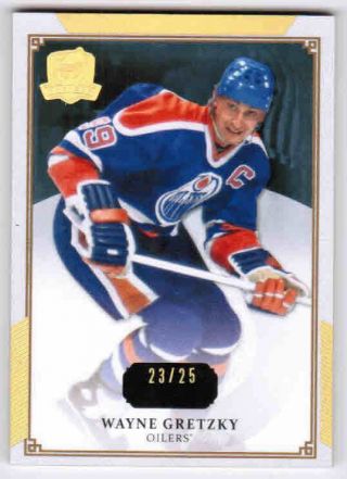 13/14 2013 Ud The Cup Wayne Gretzky 34 Base Gold Parallel /25 Edmonton Oilers