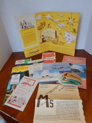 Tpa Aloha Airlines Souvenir Flight Pack 1950 