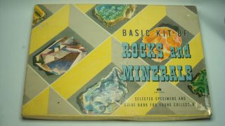 Vintage Basic Kit Of Rocks And Minerals 1956 Harvey House Book