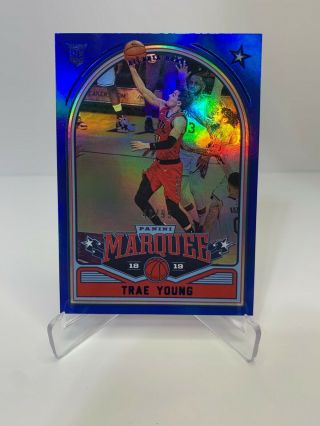 2018 - 19 Panini Chronicles Marquee Trae Young Blue Rookie Rc Sp 46/99 Rc