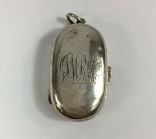 Antique 1907 Sydney & Co Solid Silver Full & Half Sovereign Case A/f Damage