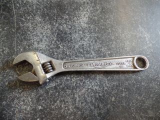 Vintage Diamond Tool & Horseshoe Co.  Adjustable 6 " Diamalloy Crescent Wrench