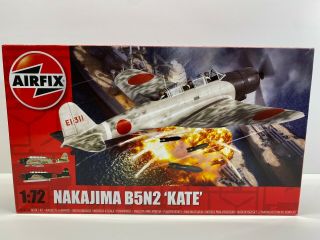 Airfix 1/72 Scale Nakajima B5n2 " Kate " Vintage Boxed Model Kit