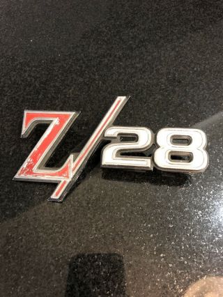 Vintage Chevy Camaro Z28 Emblem / Automobile Car Parts