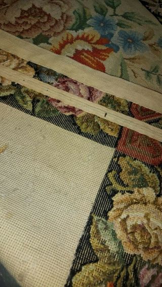 Devine Vintage French Aubusson Rug/tapestry Hand embroidered size:5 x 3 feet 3