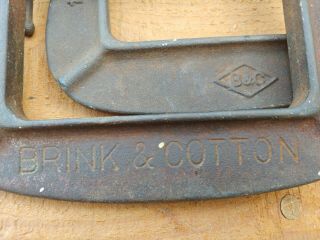 Pair Vintage Brink & Cotton C - Clamps 144 Made in USA 4 