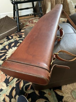 Antique Leather Shotgun Case Leg O 