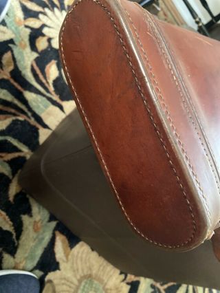 Antique Leather Shotgun Case Leg O ' Mutton Hard Case 32x8 2