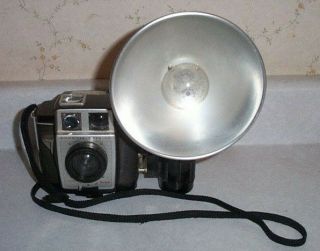 Vintage Kodak Brownie Twin 20 Camera,  With Flash & A Bulb