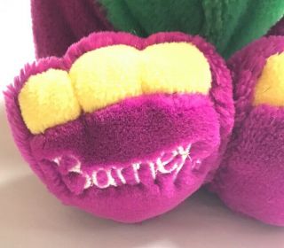 Vintage 1992 Barney Plush Stuffed Animal Purple Dinosaur 14” Collectible Toy 2