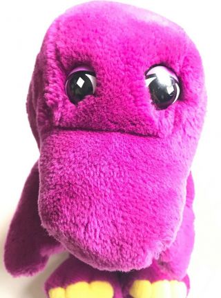 Vintage 1992 Barney Plush Stuffed Animal Purple Dinosaur 14” Collectible Toy 3
