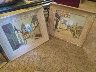 Vintage Maurice Utrillo V.  Prints Signed/framed,  Purchased At Iveys Dept Store
