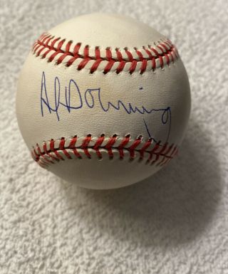 Al Downing 1961 York Yankees Autographed Signed Vintage Oal Baseball
