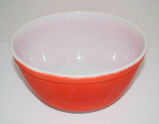 Vintage Pyrex Red Primary Color Mixing Bowl 402 3