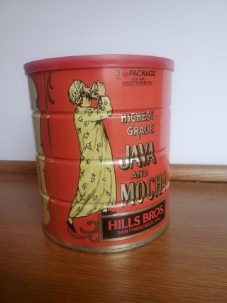 Vintage 3 - Pound Hills Brothers Java and Mocha Coffee Tin 3