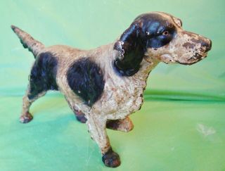 Authentic Antique Retriever Dog Cast Iron Door Stop Hunting Dog Pointer Dog
