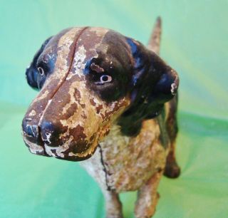 AUTHENTIC Antique RETRIEVER DOG CAST IRON DOOR STOP Hunting Dog POINTER DOG 3