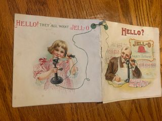 Vtg Pamphlet Jello Jell - O Cookbook Wonderful Pictures Recipes Hello? Telephone