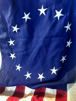 Vintage Antique 13 Star United States of America Flag 2