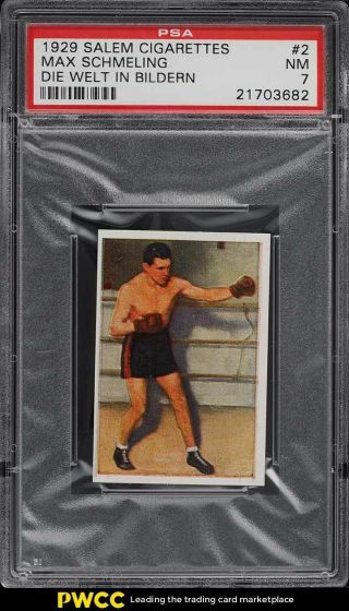 1929 Salem Die Welt In Bildern Boxing Max Schmeling 2 Psa 7 Nrmt