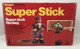 Stick Hockey Game Jock Toy Vintage 1976 Schaper/no Goalie