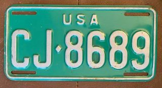 Us Forces In Germany 1966 - 1973 License Plate Quality Cj - 8689