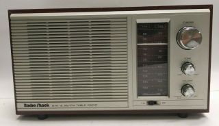 Vintage Radio Shack Realistic Table Top Mta - 15 Am/fm See Video