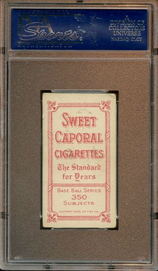1910 T206 Sweet Caporal Tobacco Baseball Card Jack Barry Philadelphia PSA 4 VGEX 2