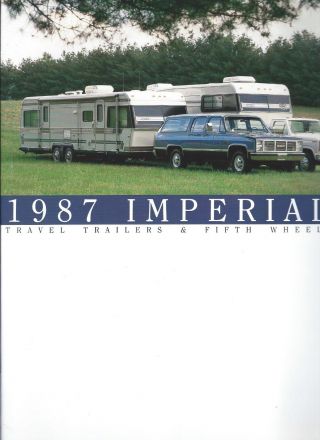 Travel Trailer Brochure - Holiday Rambler - Imperial - 1987 - 2 Items (mh35)