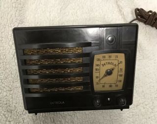Rare Vintage Antique Detrola 283 Tube Radio Bakelite 1930’s