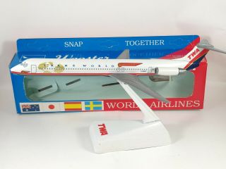 Twa Trans World Airlines Mcdonnell Douglas Md - 80 Model 1:200 Scale Wooster