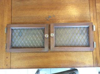 Antique Mahogany Or Walnut Dental Cabinet Glass Doors American Cabinet Company