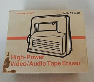 Vintage Realistic High Power Audio Video Bulk Tape Eraser 44 - 233a