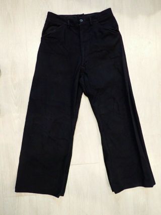 Vintage Ww2 Us Navy Usn Wool Pants Size 31r N140 - 62236s - 50245b 30 Xx 28.  5