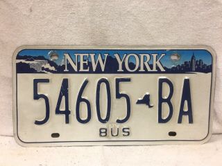 York Bus License Plate