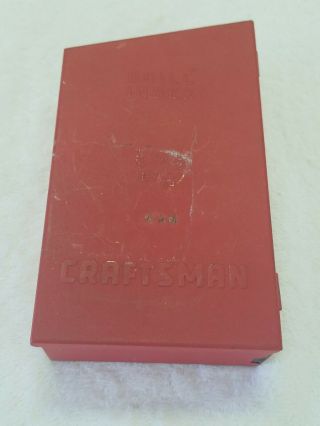 Vintage Craftsman Drill Index 1/16 To 1/2 By 1/64