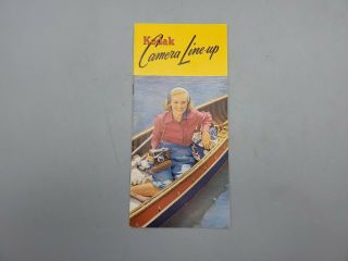 Vintage Kodak Camera Line - Up Film Camera Sales Brochure / Advertising Pamphlet