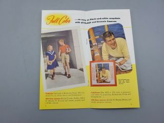 Vintage Kodak Camera Line - Up Film Camera Sales Brochure / Advertising Pamphlet 3