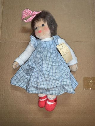 Vintage Kathe Kruse Cloth Doll 14 "