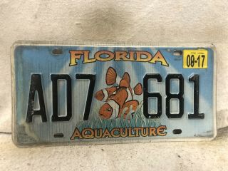 2017 Florida Aquaculture License Plate