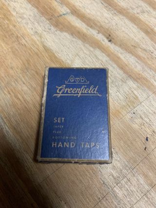 Vintage Greenfield Gtd Hand Tap 10 - 24 Nc H3 3pc.