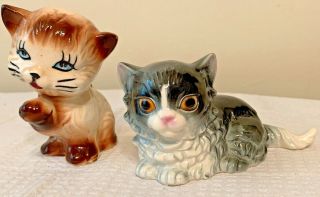 Vtg Goebel Gray Persian Cat Kitten Figurine 31020 - 06 West Germany & Cat Figurin