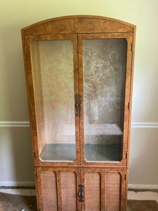 China Cabinet - Antique - Light Brown