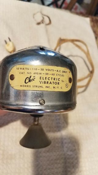 Vintage Chic Home Electric Massage Vibrator - Morris Struhl - No.  495