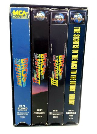 VTG BACK TO THE FUTURE - LIMITED EDITION BOX SET Trilogy Plus 4th Tape 1985 VHS 2